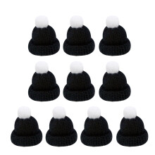 Pack of 10 Mini Knitted Hats for DIY Crafts Kid Girl Boys-9