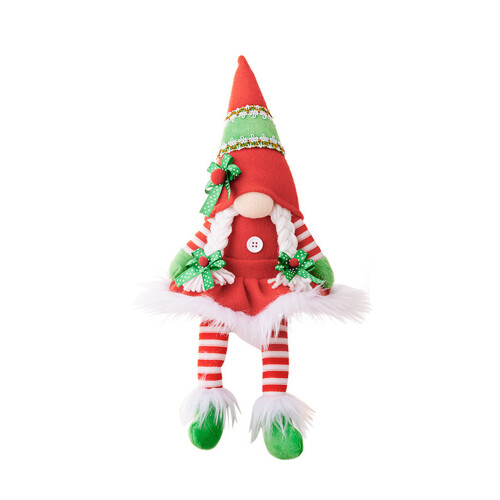 Multifunctionele decoratieve rood groene kabouterpop-Dames