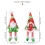 Multifunctionele decoratieve rood groene kabouterpop-Dames 4