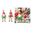 Multifunctionele decoratieve rood groene kabouterpop-Dames 3