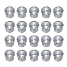 Stainless Steel Espresso Filter Alternative, Creative Aluminium Candle Cups For Tea Light Case Containers, Silver Metal Tins Reusable, Elegant Candle