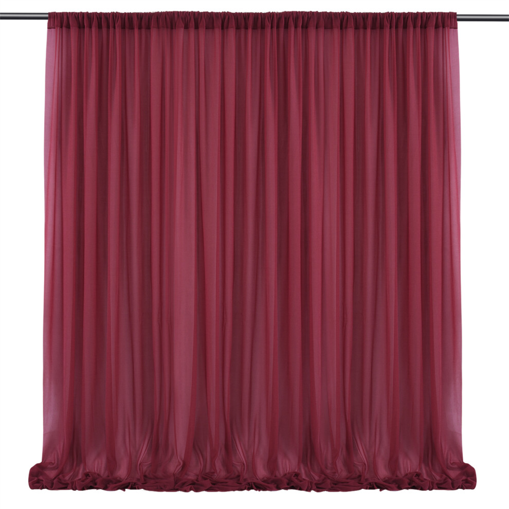 Backdrop Beauties: Sheer Chiffon Wedding Photo Booth Backdrop For Enduring Memories White 9094122725188