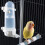 2PCS Auto Bird Feeder Pet Bird Anti-splash Feeding Box Dustproof 6