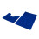 2pcs Bathroom Rugs Set Chenilles Bath Mats Super-Royal Blue 1