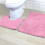 2pcs Bathroom Rugs Set Chenilles Bath Mats Super-Royal Blue 5