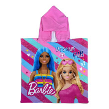 Barbie Kids Hooded Poncho Towel Cover Up