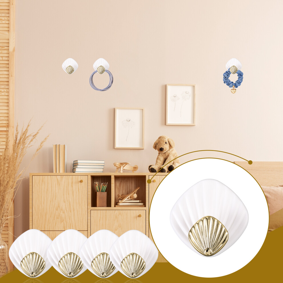 4pieces Home Stylish And Practical Wall Hanging Hook Wood Bathroom-image-OPC-PN9R9W7-NEW