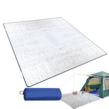 Camping Picnic Pad 195x180 Cm Aluminum Foil Tent Mat Foldable Outdoor Insulating Blanket Double Sided Waterproof Hiking