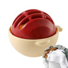 Laundry Pet Hair Remover Dog Hair Catcher For Washer Reusable Lint Catcher Floating Hair Filtering Mesh Red Ball