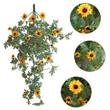 Accessori versatili per la decorazione della casa, calamite da frigo in vinile con girasoli per cucine luminose (confezione da 12)