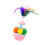 Interactieve katten Speelgoedtuimelaars Teaser Stick-Roze 1