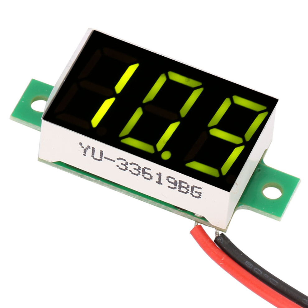 5Pcs Green Led Digital Voltmeters 2.4V-30V, 0.36 Inch Mini 8751364062372
