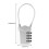TSA Accepted Resettable 4-Digit Lock Suitcase Lock Silver for Travel 5
