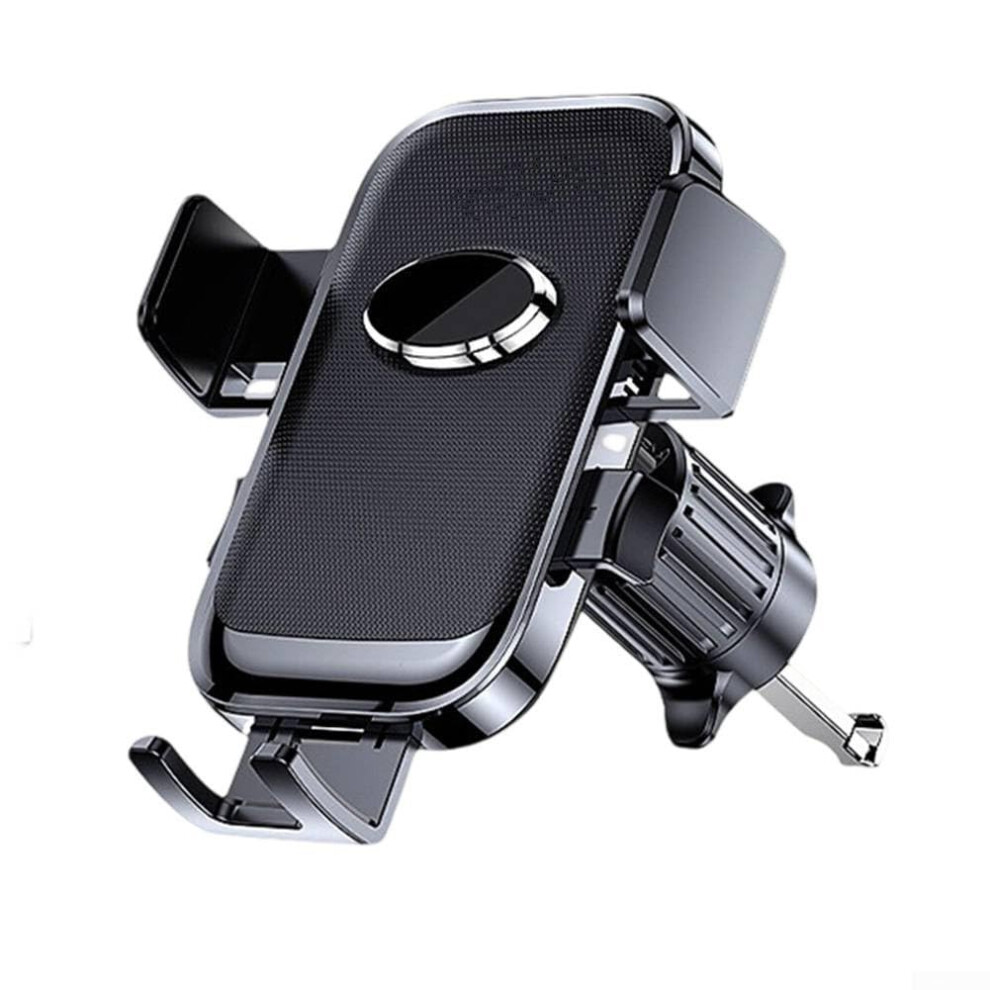 Car Phone Holder For Air Vent Gravity Mount 360 Rotation Nonslip Rubber Grip Black 9339159470220