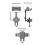 Space Saving Car Rearview Mirror Phone Bracket Stand With 3