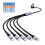 66W USB Fast Charging Cord for Phone-1.5m 3 type c 2 micro usb 4