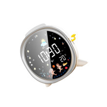 LCD digitale wekker met nachtlampje Intelligent wakker-Zilver
