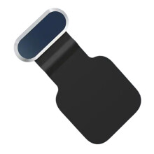 Lightweight Alloy USB C Charging Port Guard-Titanium alloy blue