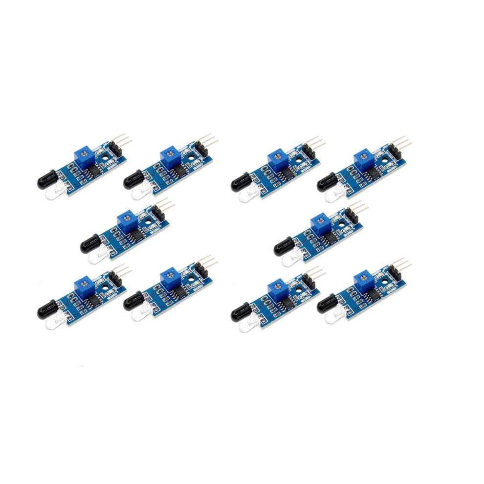 Intelligent Car Obstacle Avoidance Sensor Module 10 Pieces Infrared Tube Module Photoelectric Reflection Sensor 9339159470237