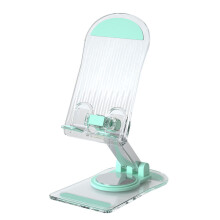 Clear Foldable Stand Portable Support Stand 360 Degree-Green