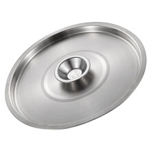 Thickened Stainless Steel Pan Lid Reusable Pot Cover With Knob Handle Fits Bowls, Skillets, Seasoning Pots AntiDust Kitchen Accessory
