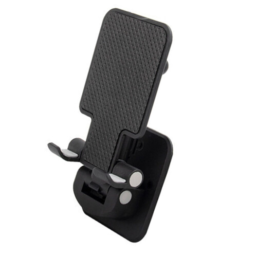 Compact Foldable Phone Stand  Adhesive Designs Rack for-Black