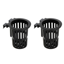 2pieces Aquariums Planter-Black round Suitable for glass