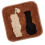 Comfortable Chair Pad With NonSlip Bottom Mats-brown Square 1
