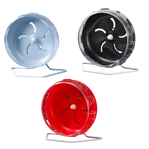 Hamster Cage Running Wheel Quiet Exercise Roller Toy for-black 2