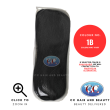 (	 1B Off Black) Sleek 100% Human Hair Wig Superb UK free postage