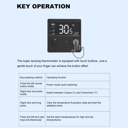 LED Digital Aquarium Thermometers Measure Temperature Meter Tool 1