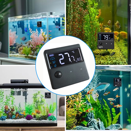 LED Digital Aquarium Thermometers Measure Temperature Meter Tool 2