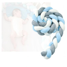 360Degree Breathable Mesh Fortress Cot Bumper, Handwoven, Width 300cm, Sizes 100cm/200cm/300cm/400cm