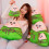 Charm Plush Dumpling Pillow Comfortable Zongzi Pillow-B 10CM 6