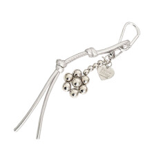 Lightweight Flower Wrist Lanyard for Phone and Tablets-silver