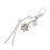 Lightweight Flower Wrist Lanyard for Phone and Tablets-silver 1