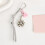 Lightweight Flower Wrist Lanyard for Phone and Tablets-silver 7