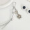Lightweight Flower Wrist Lanyard for Phone and Tablets-silver 6