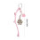 Lightweight Flower Wrist Lanyard for Phone and Tablets-silver 4