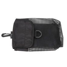Ausrüstungstasche aus Mesh-Gewebe zum Tauchen, 14 x 21 cm, schwarze Schnalle