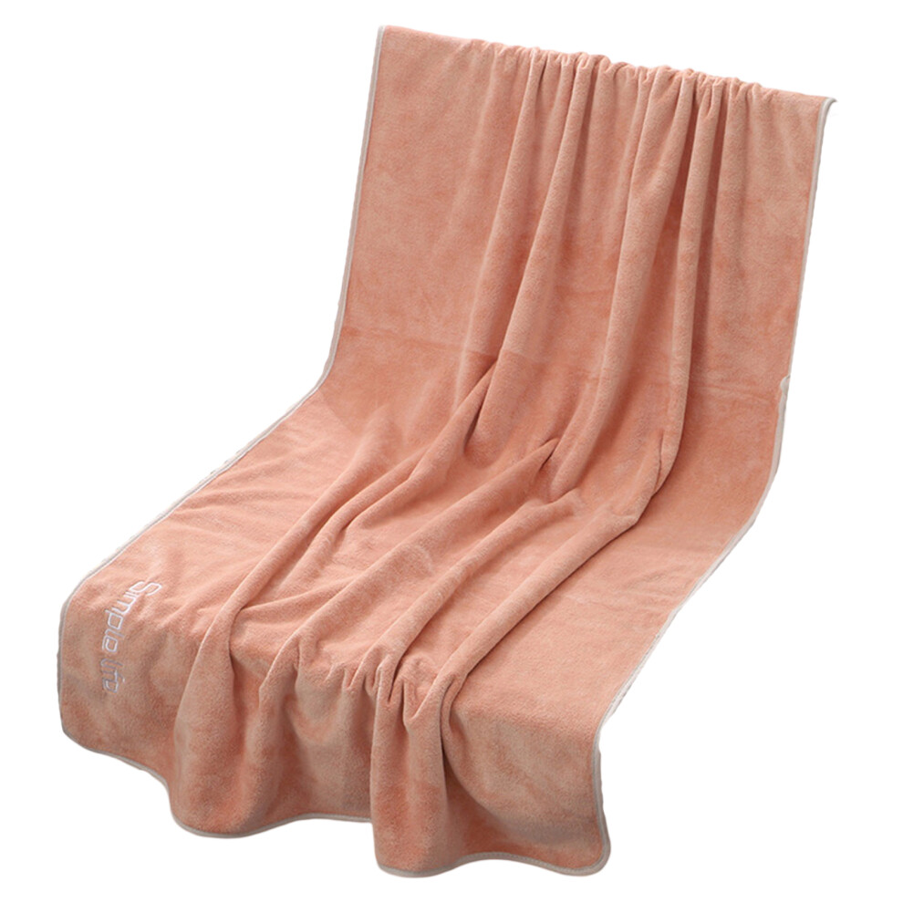 Plush Bath Towel Super Absorbent Quick Dry Cotton Very-Orange