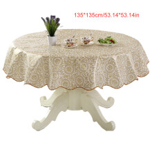 Easy Care PVC Round Tablecloth with Colorful-135 135 Brilliant
