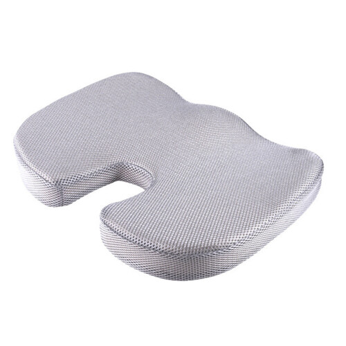 Ergonomically Gels Memory Foam-Light Grey Mesh non slip memory
