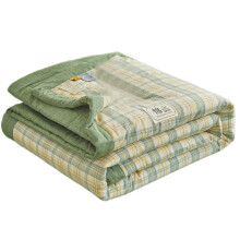 Cozys Air Conditioner Sleep Blanket with Quality-Green grid B
