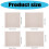 Slip proof Rug Small Carpet Cuttable for-3060cm Beige white 3