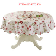 Stylish PVC Round Tablecloth Oilproof-90 90 Windmill Flower