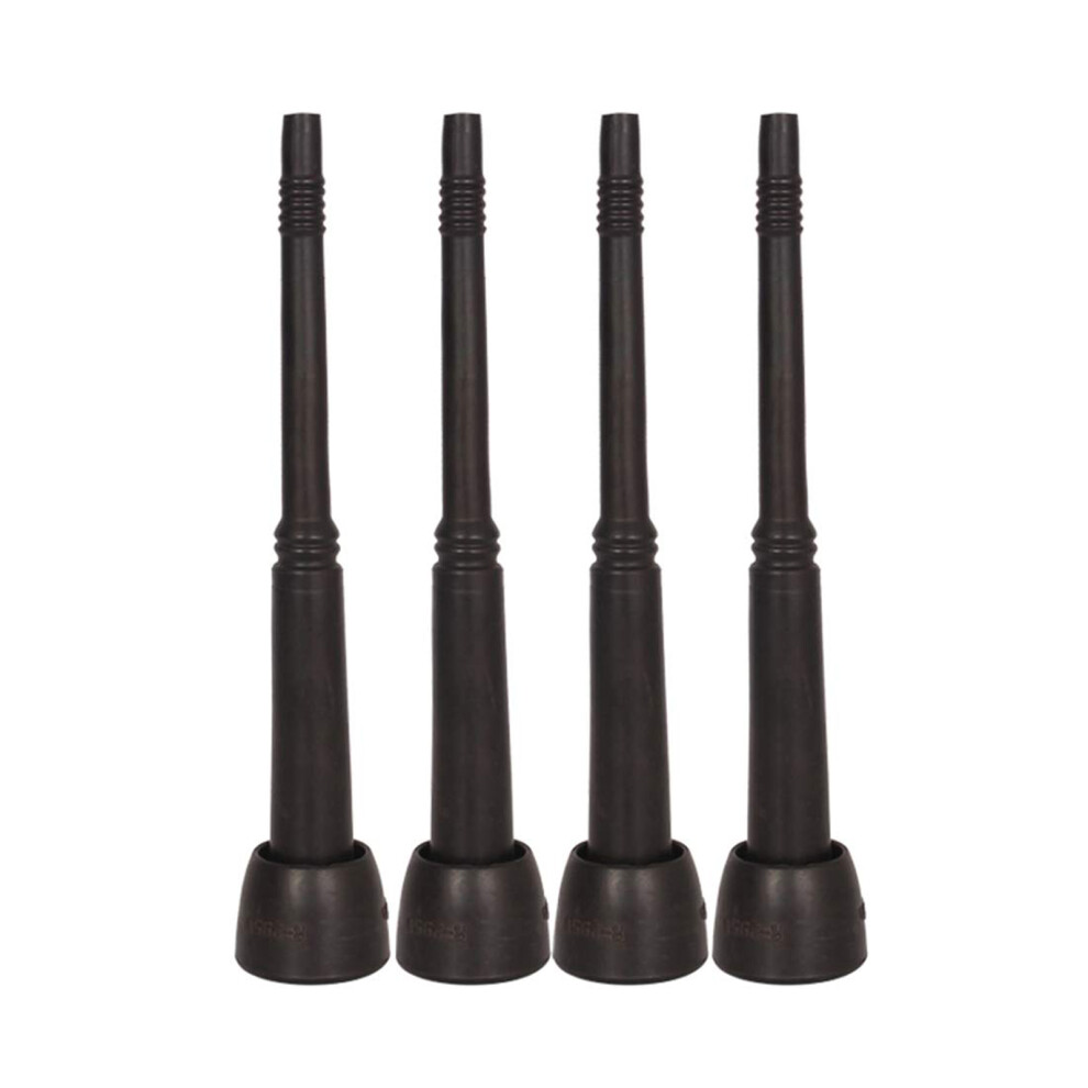 Pack Of 4 Silicone Teat Cup Liners For Livestock Breeding Black