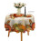Autumn Table Cloth Polyester Round Tablecloth Cover -Pattern 6 3