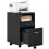 Vinsetto Vinsetto Mobile File Cabinet Lockable Documents Storage w/ 5 Wheels Black 9