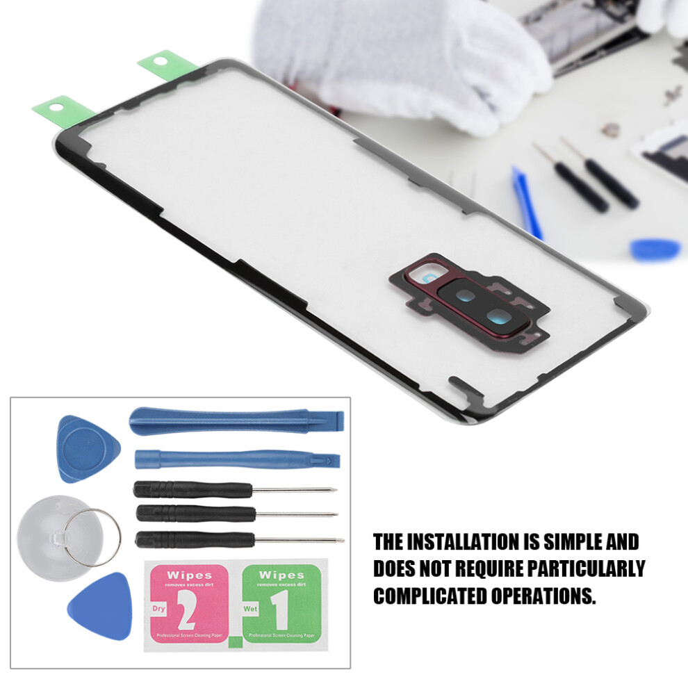 Transparent Battery Cover Case For Samsung Galaxy S9 Plus G965 Red 6911364068329
